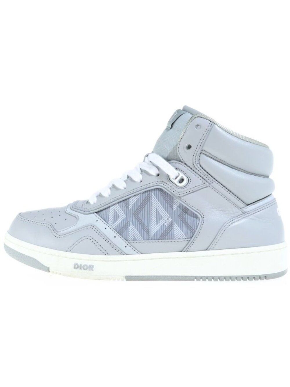 Dior B27 CD Diamond Middle Cut Sneakers Gray